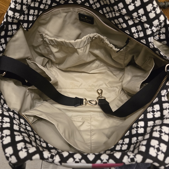 Kate Spade Classic Stevie Baby Bag, Black/Cream/Pink - Picture 9 of 9